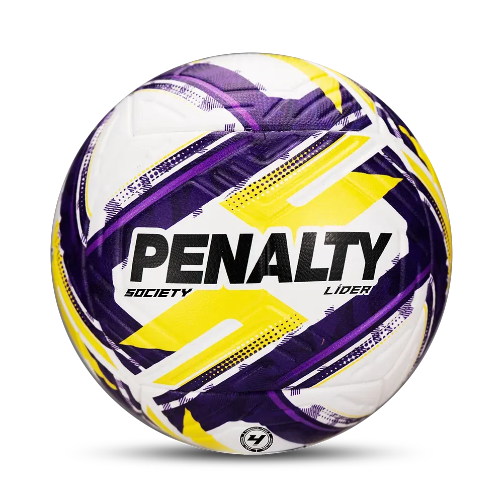 Bola de Futebol Society Penalty Lider N4 Infantil Xxvi - Ideal para Crianças de 8 a 12 anos — foto do produto em fundo branco