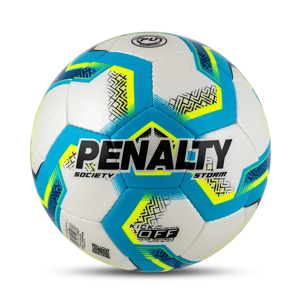 Bola de Futebol Society Penalty Storm XXI — foto do produto em fundo branco