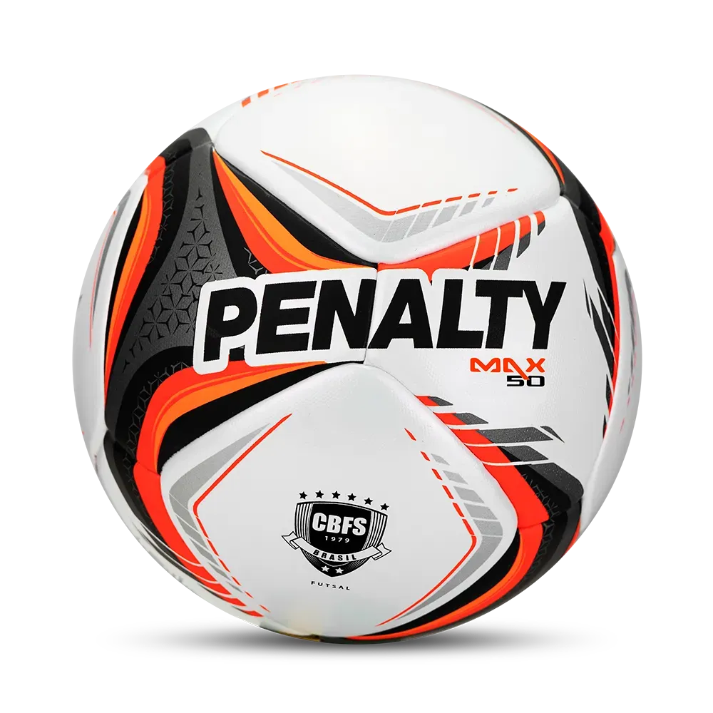 Bola Futsal Penalty Max 50 Xxvi Infantil Sub 6 e Sub 8 — foto do produto em fundo branco