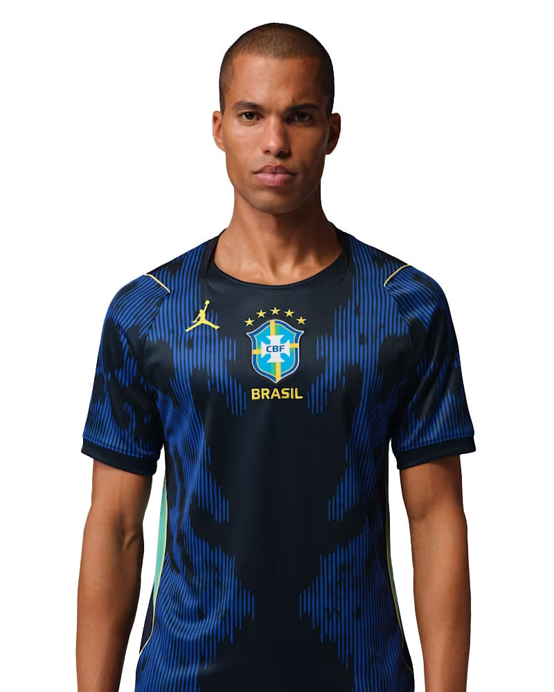 Camisa Jordan Brasil II 2026-27 Masculina — foto do produto em fundo branco