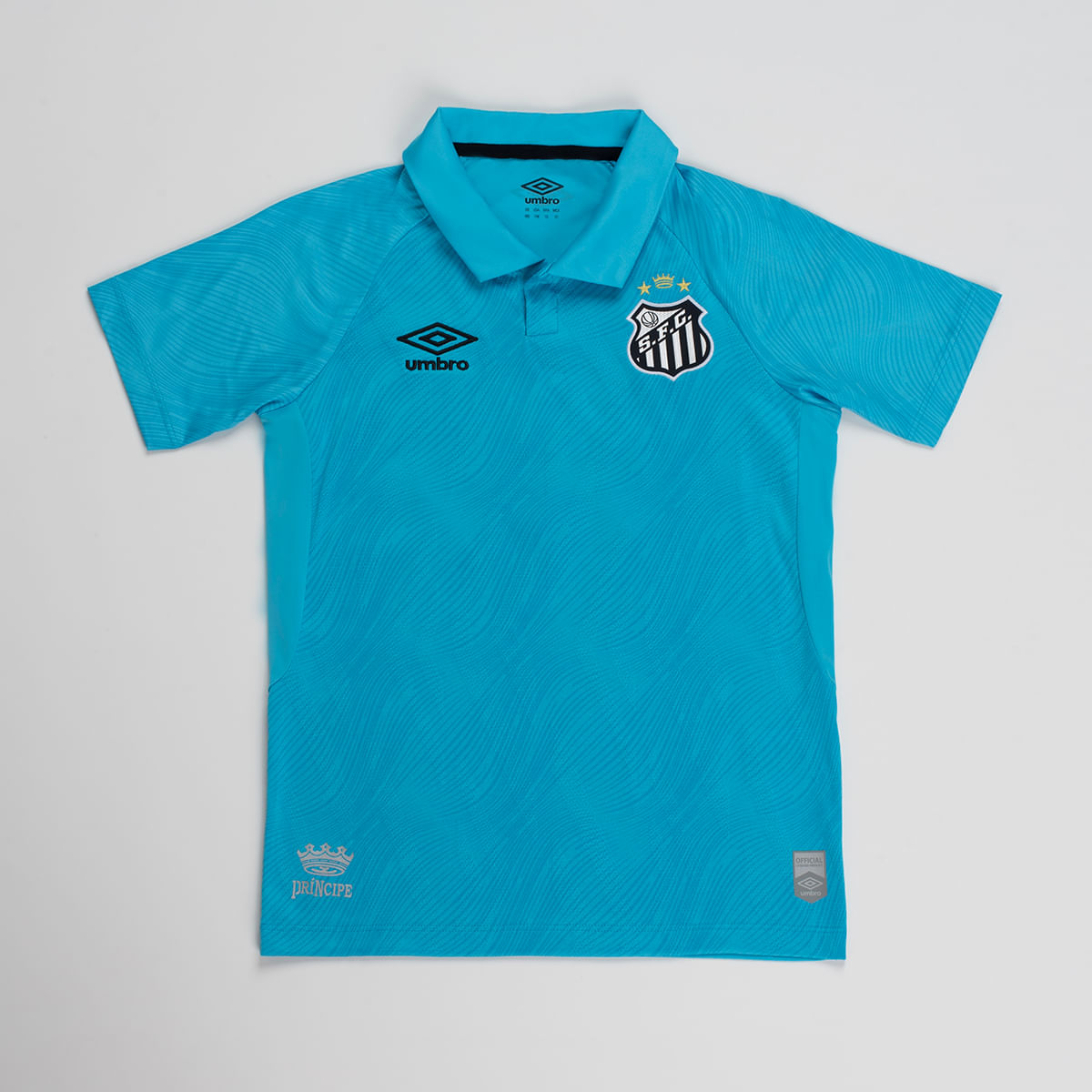Camisa Juvenil Umbro Santos Edição Especial 2025 — foto do produto em fundo branco