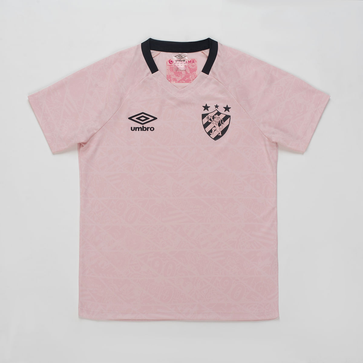 Camisa Masculina Umbro Sport Outubro Rosa 2025 — foto do produto em fundo branco