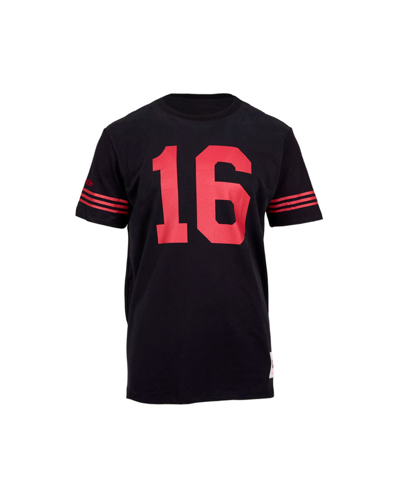 Camisa Mitchell & Ness Montana Masculina — foto do produto em fundo branco