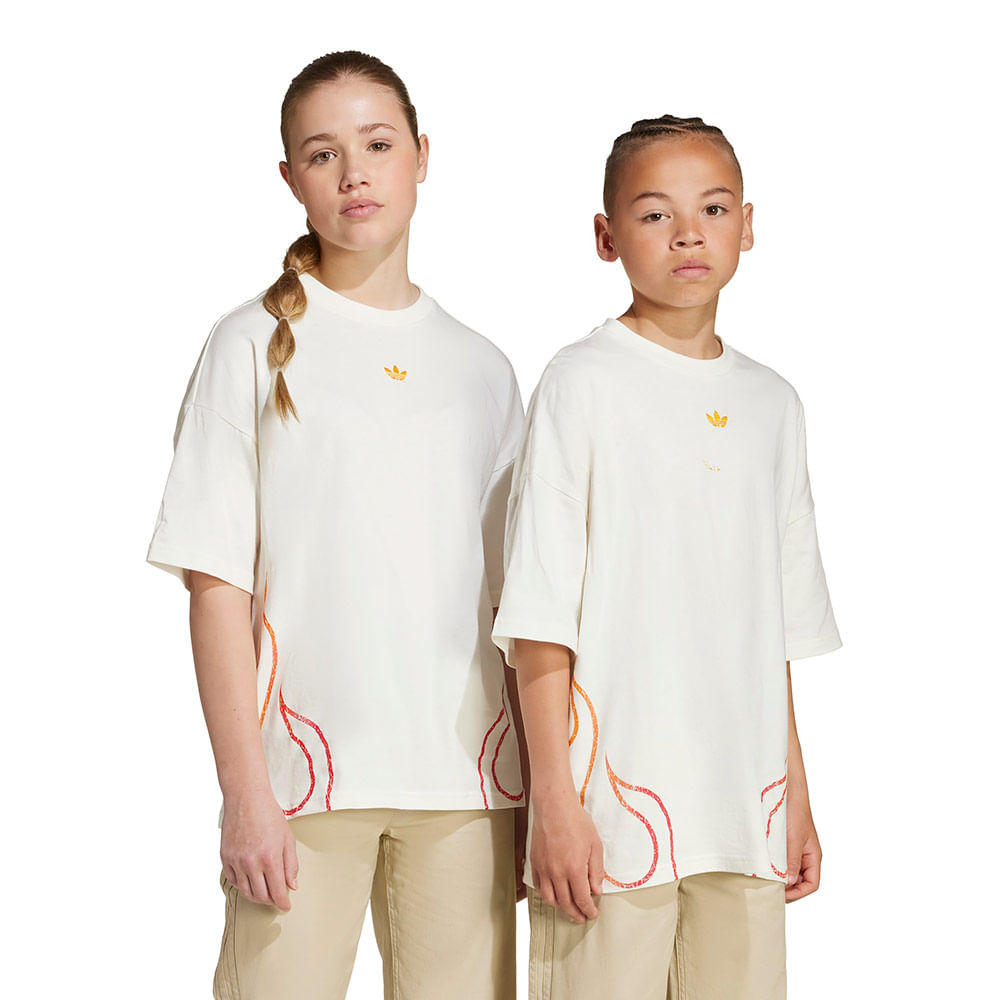 Camiseta adidas Originals Infantil — foto do produto em fundo branco