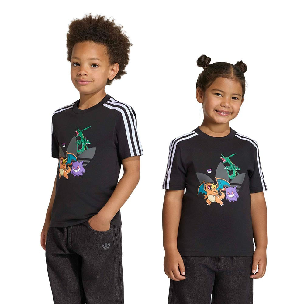 Camiseta adidas Pokémon Infantil — foto do produto em fundo branco