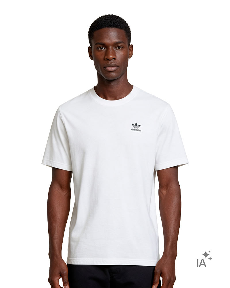 Camiseta adidas Trefoil Essentials Masculina — foto do produto em fundo branco