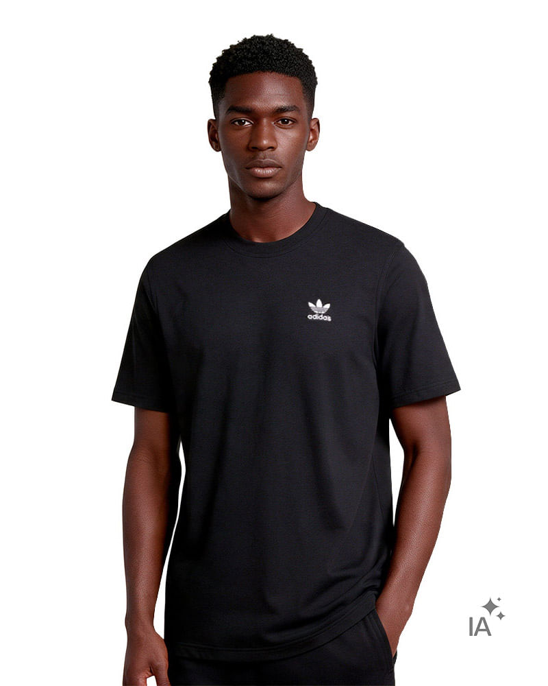Camiseta adidas Trefoil Essentials Masculina — foto do produto em fundo branco