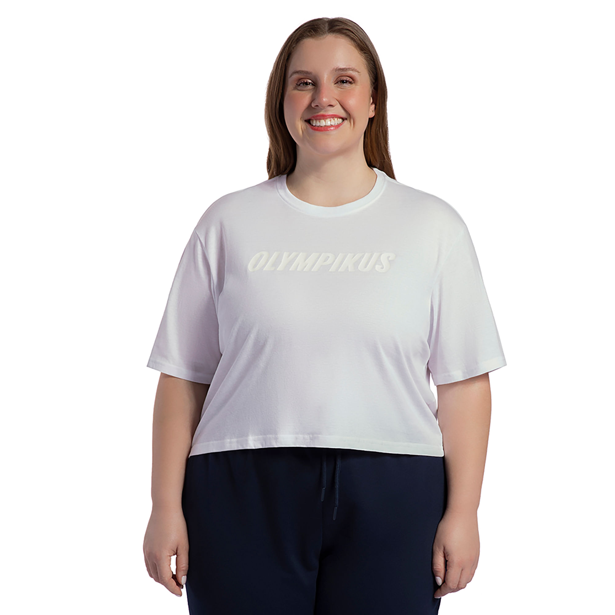Camiseta Box Olympikus Feminina Plus Size — foto do produto em fundo branco