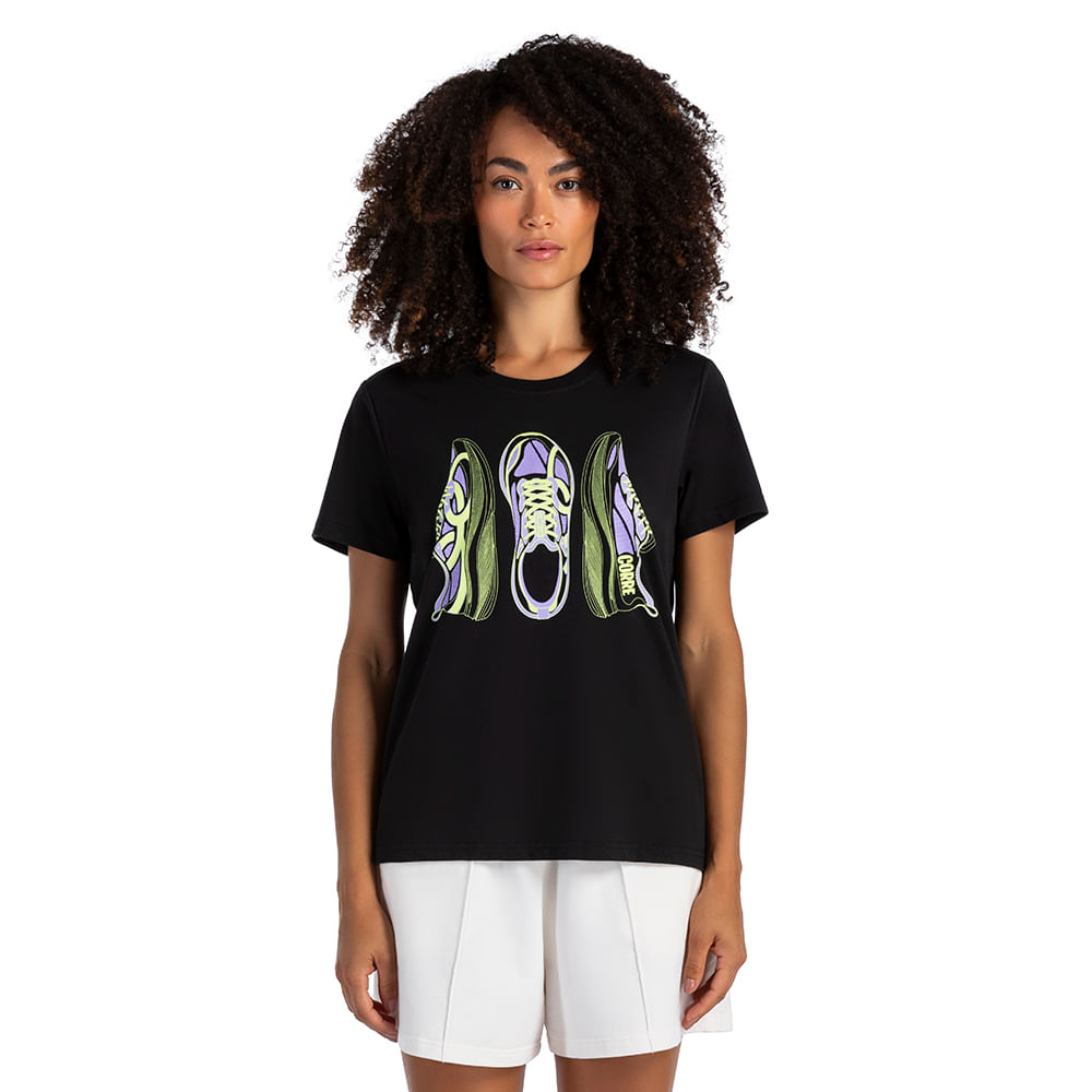Camiseta Comfy Corre Olympikus Feminina — foto do produto em fundo branco