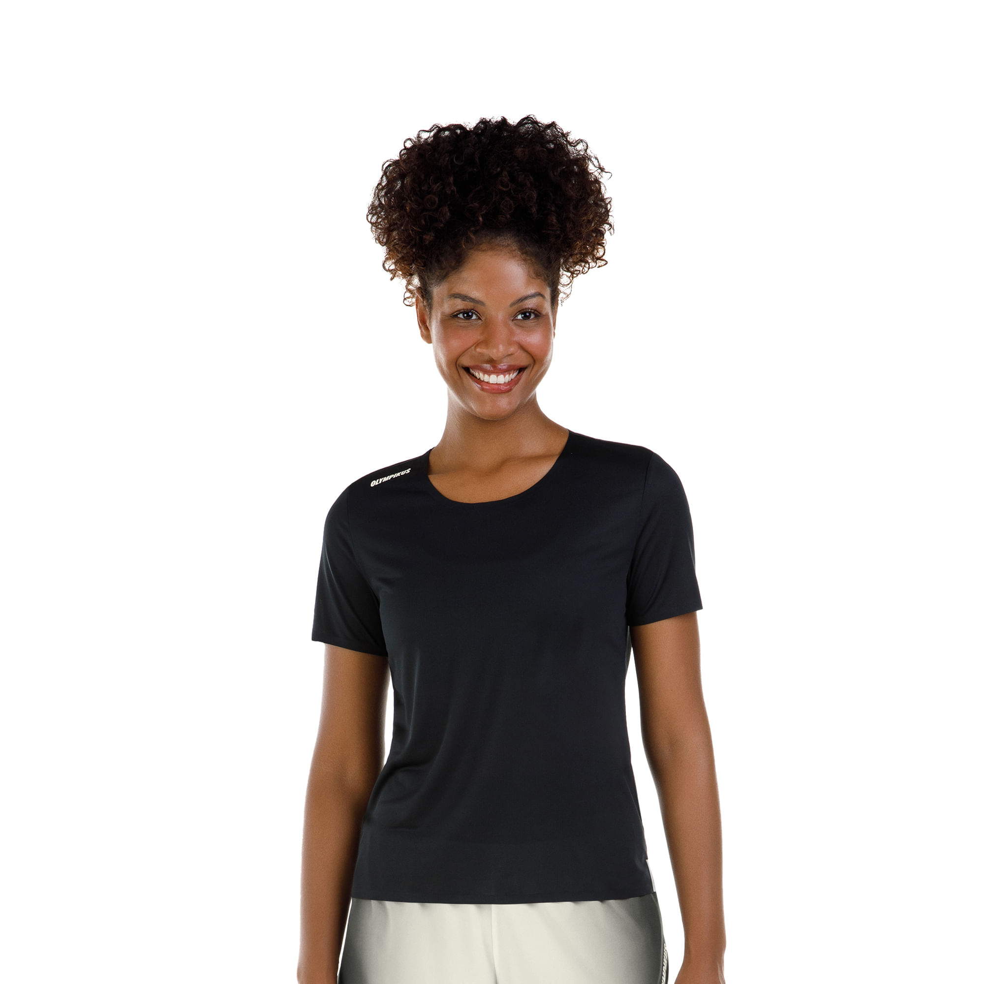 Camiseta Corre Olympikus Feminina — foto do produto em fundo branco