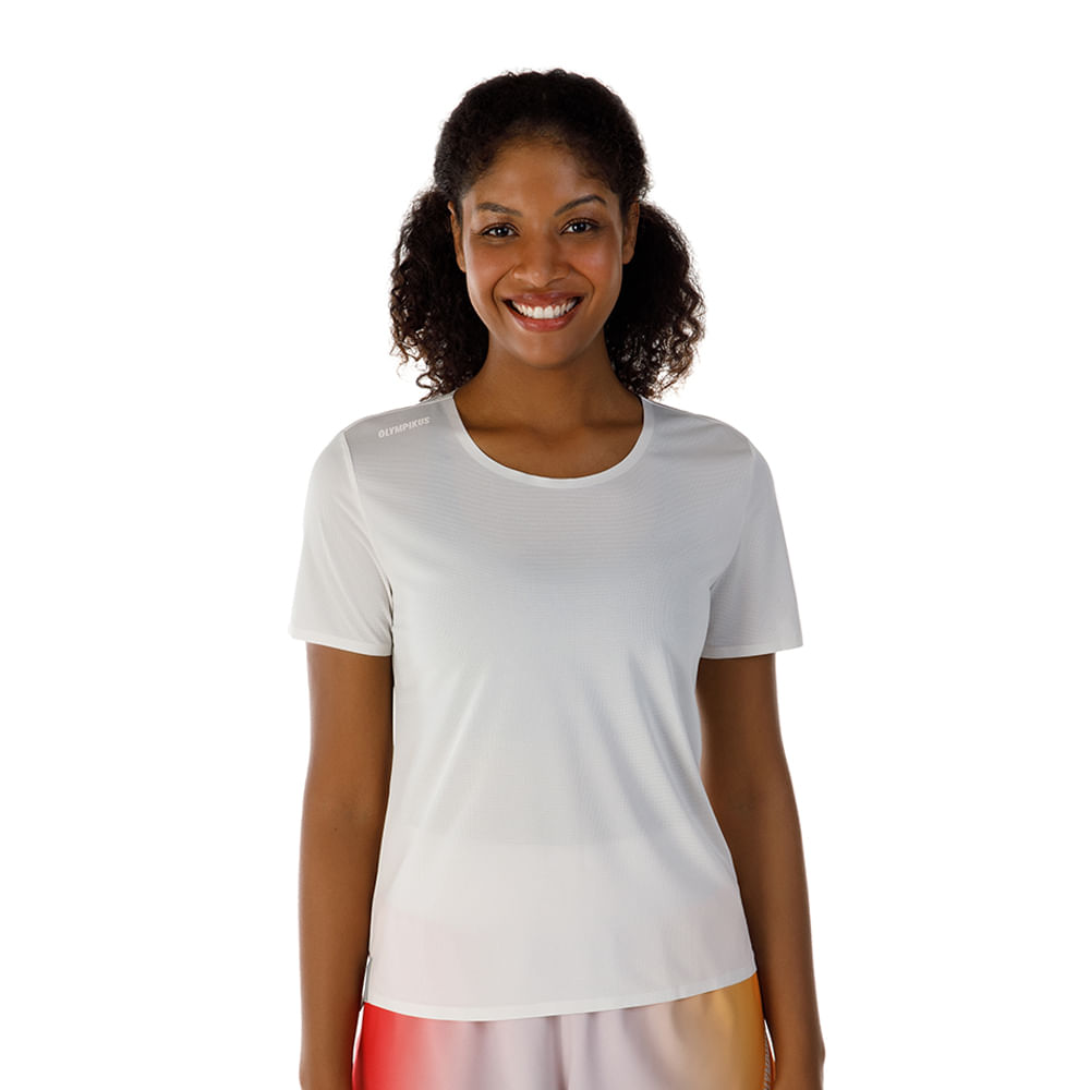 Camiseta Corre Olympikus Feminina — foto do produto em fundo branco