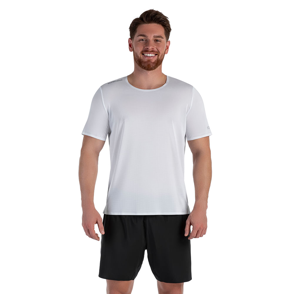 Camiseta Corre Olympikus Masculina — foto do produto em fundo branco