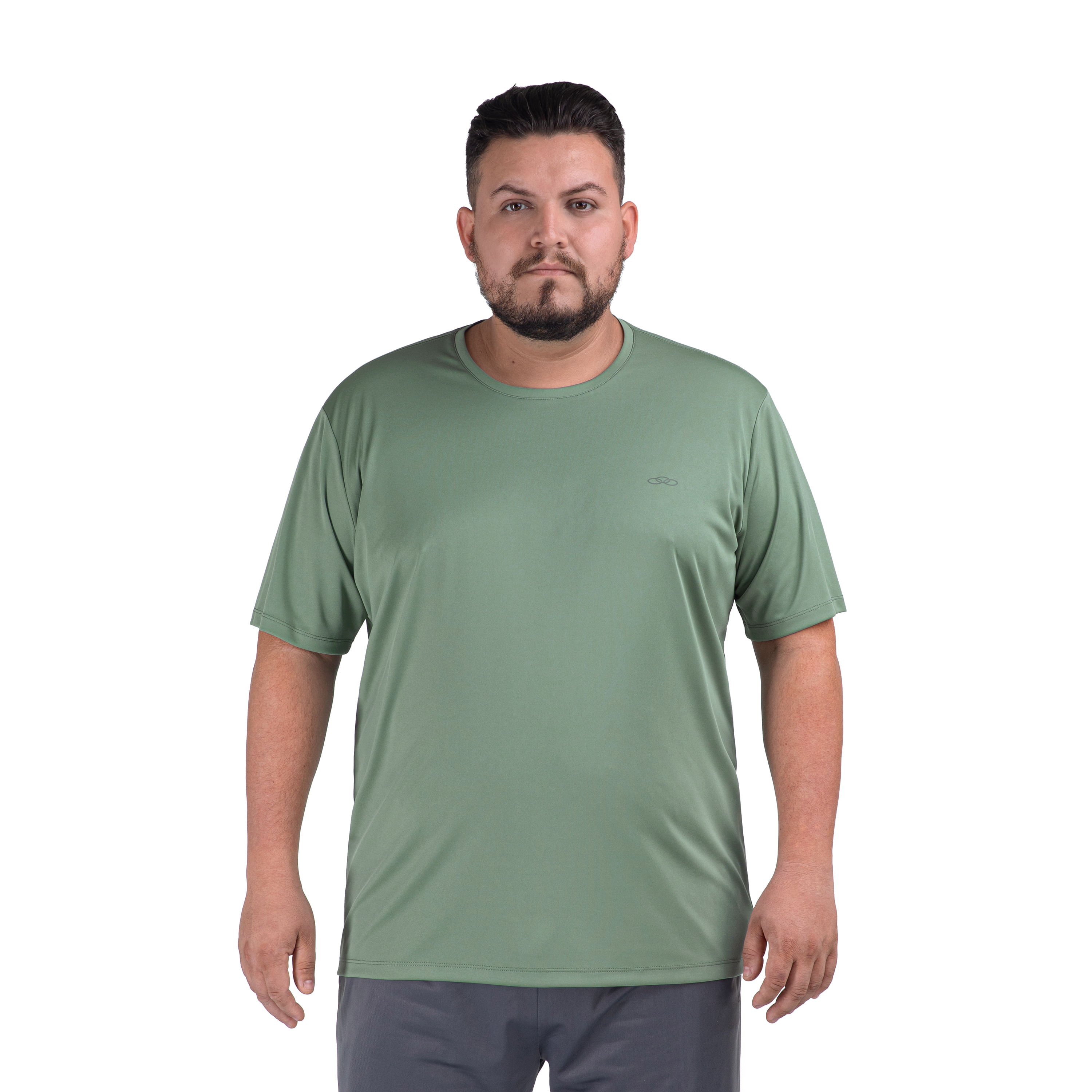 Camiseta Essential Manga Curta Olympikus Plus Size — foto do produto em fundo branco