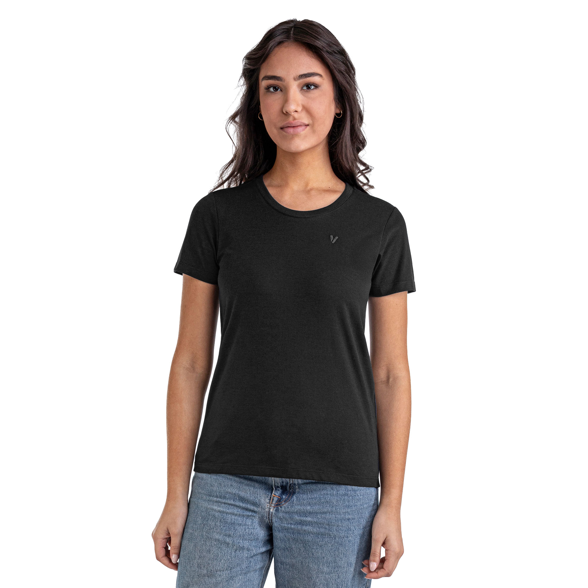 Camiseta Feminina Vulcabras — foto do produto em fundo branco