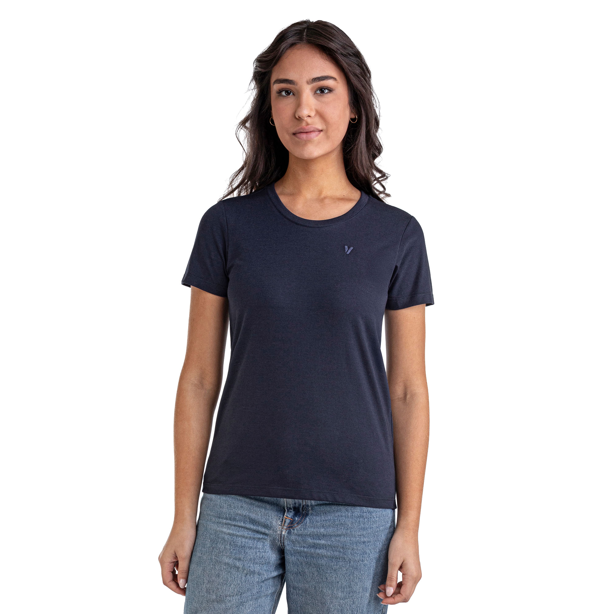 Camiseta Feminina Vulcabras — foto do produto em fundo branco