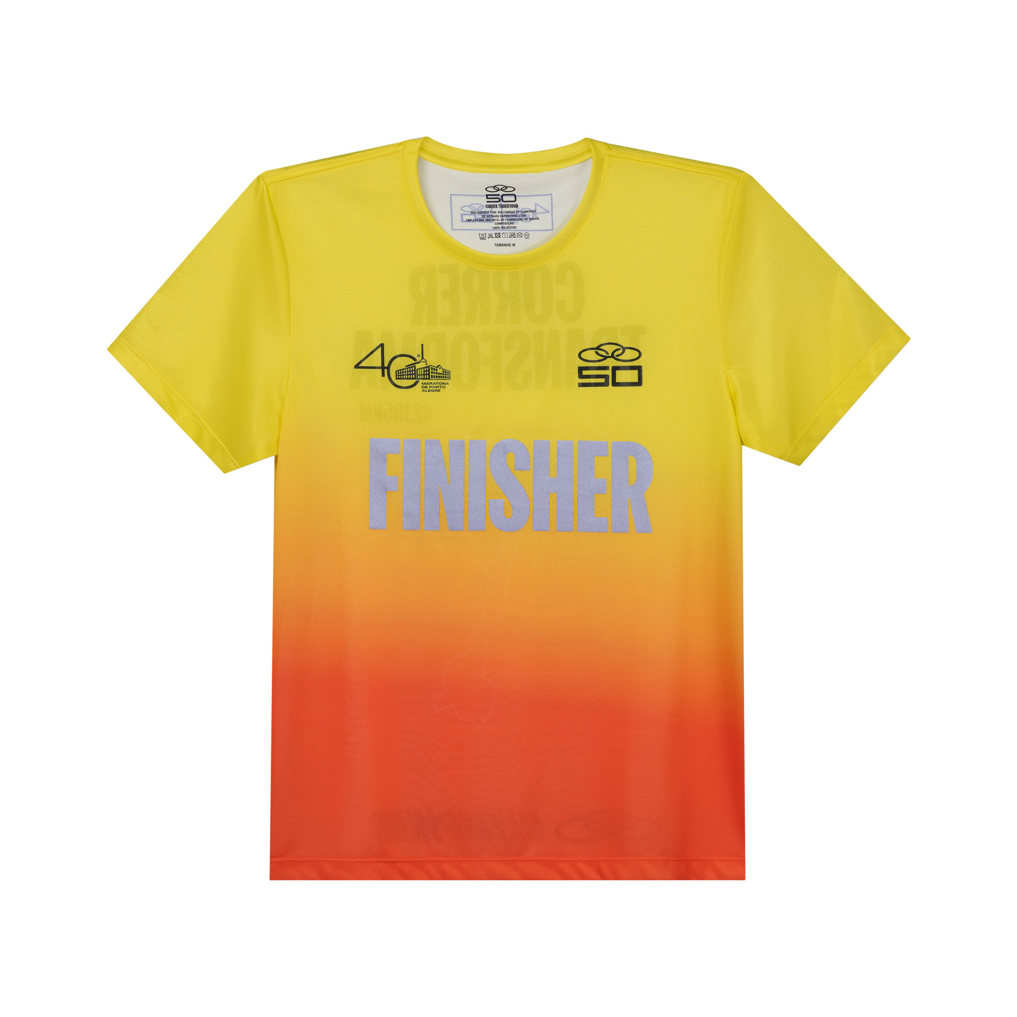 Camiseta Finisher POA 42K Olympikus — foto do produto em fundo branco