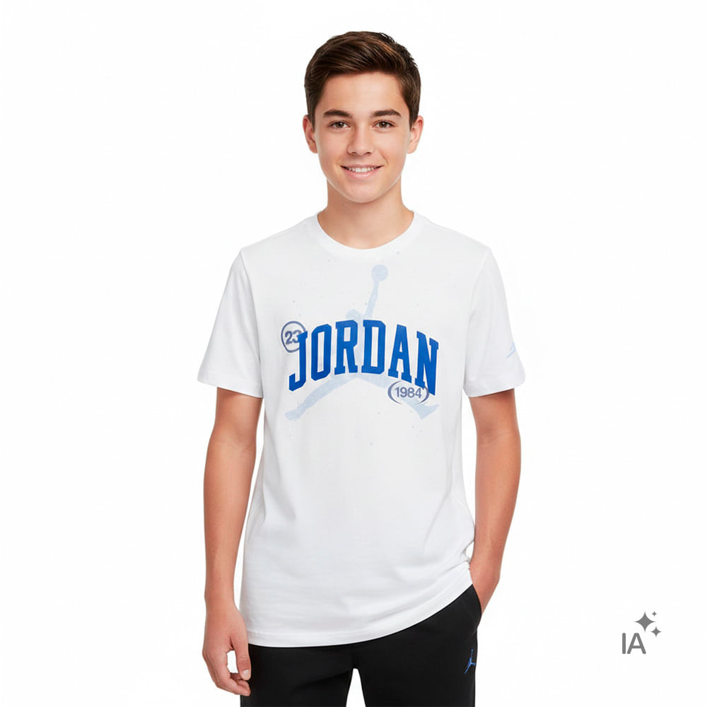 Camiseta Jordan 1984 Infantil — foto do produto em fundo branco