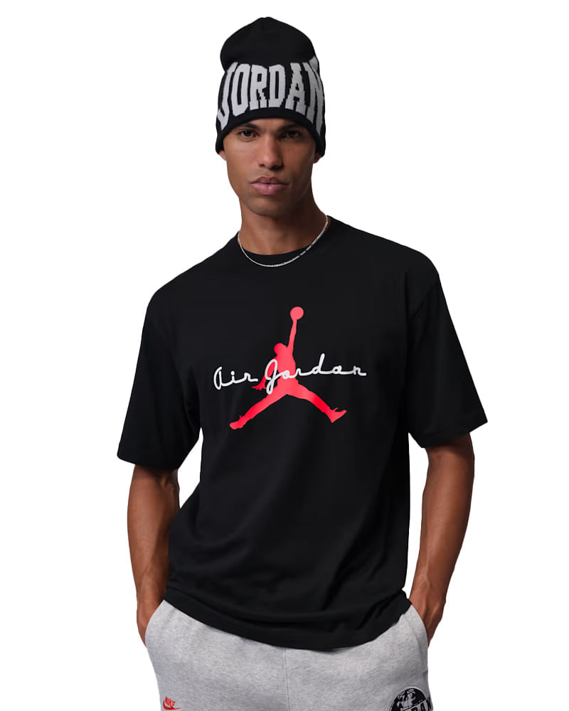 Camiseta Jordan Brand Essentials 85 Crew Masculina — foto do produto em fundo branco
