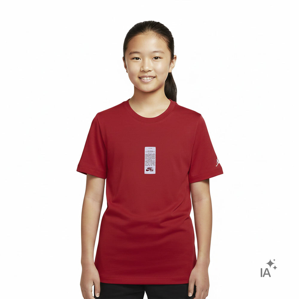 Camiseta Jordan Infantil — foto do produto em fundo branco