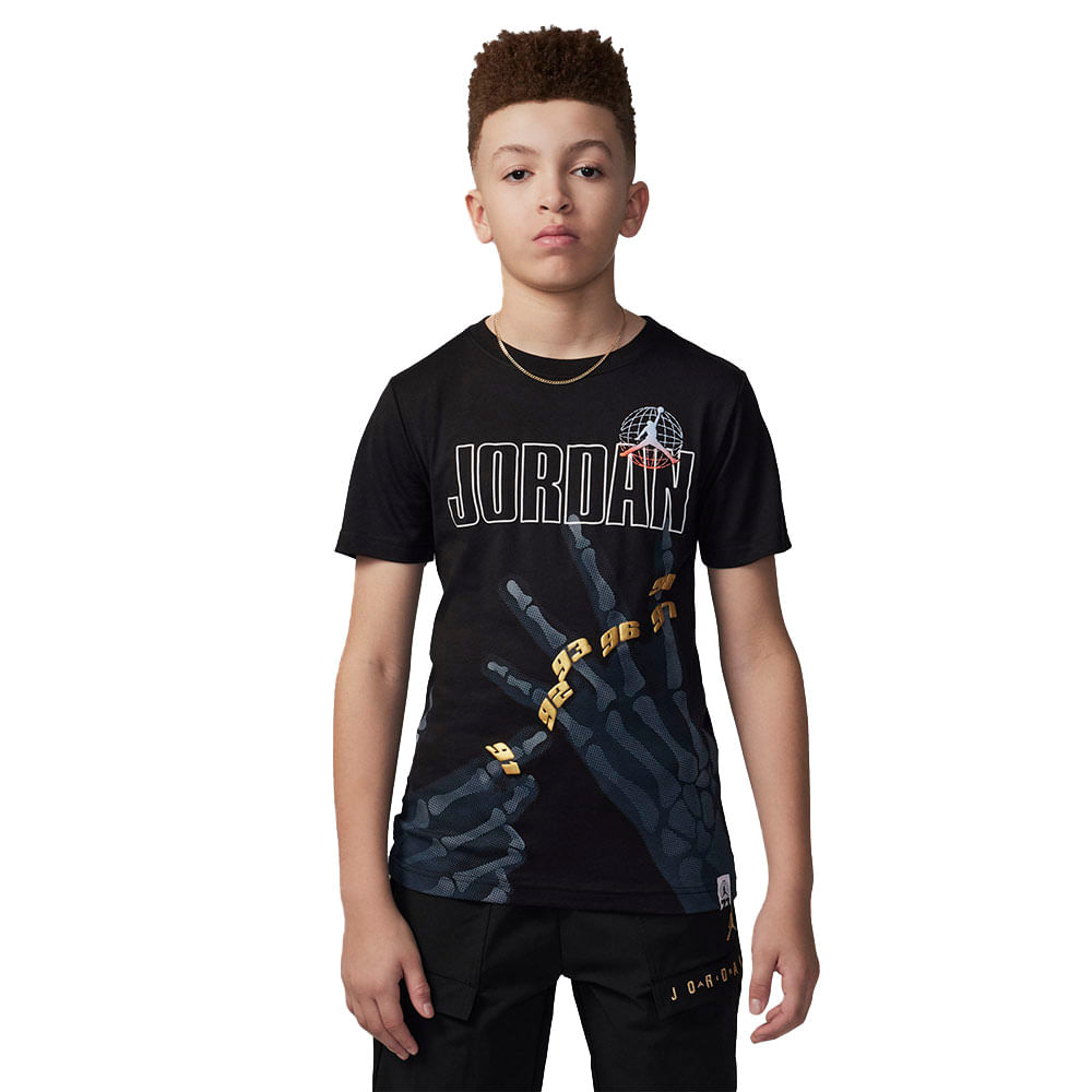 Camiseta Jordan Infantil — foto do produto em fundo branco