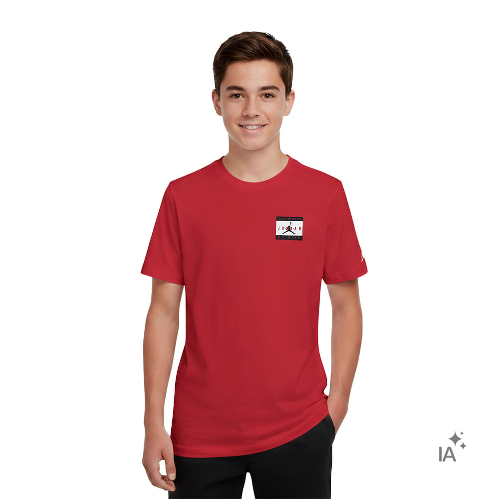 Camiseta Jordan Infantil — foto do produto em fundo branco