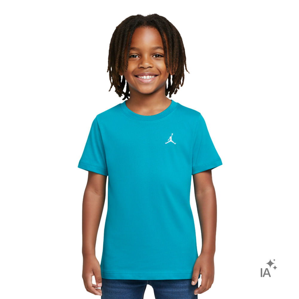 Camiseta Jordan Jumpman Air Infantil — foto do produto em fundo branco