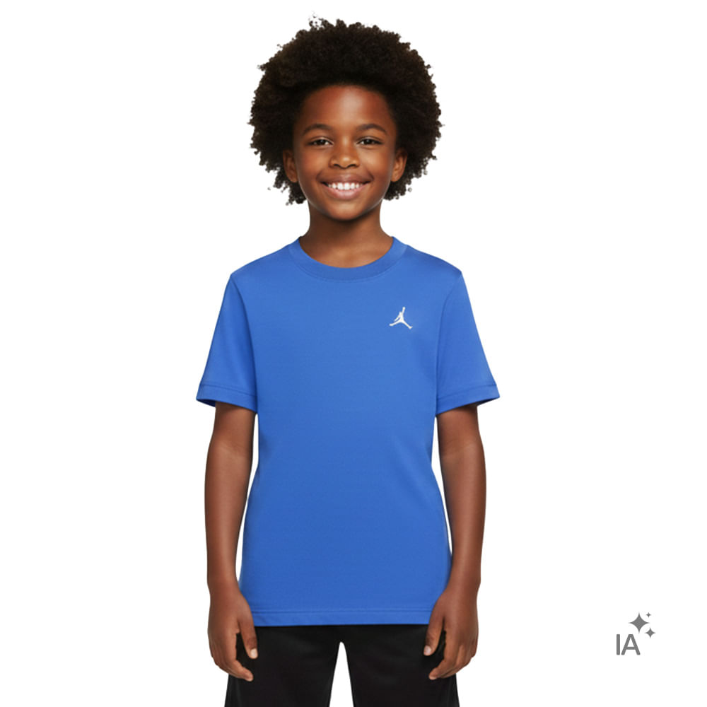 Camiseta Jordan Jumpman Air Infantil — foto do produto em fundo branco