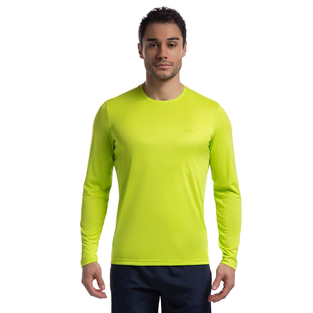 Camiseta Manga Longa Essential Olympikus Masculina — foto do produto em fundo branco