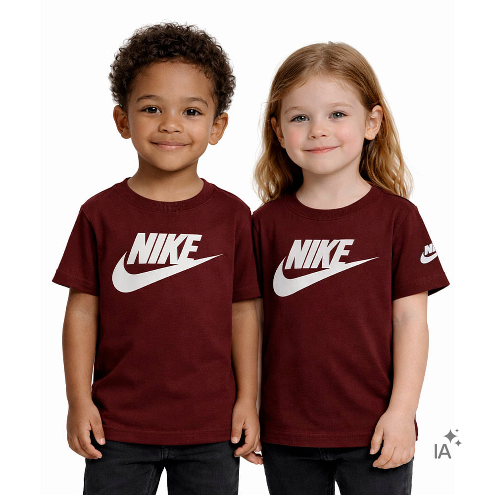 Camiseta Nike Futura Infantil — foto do produto em fundo branco