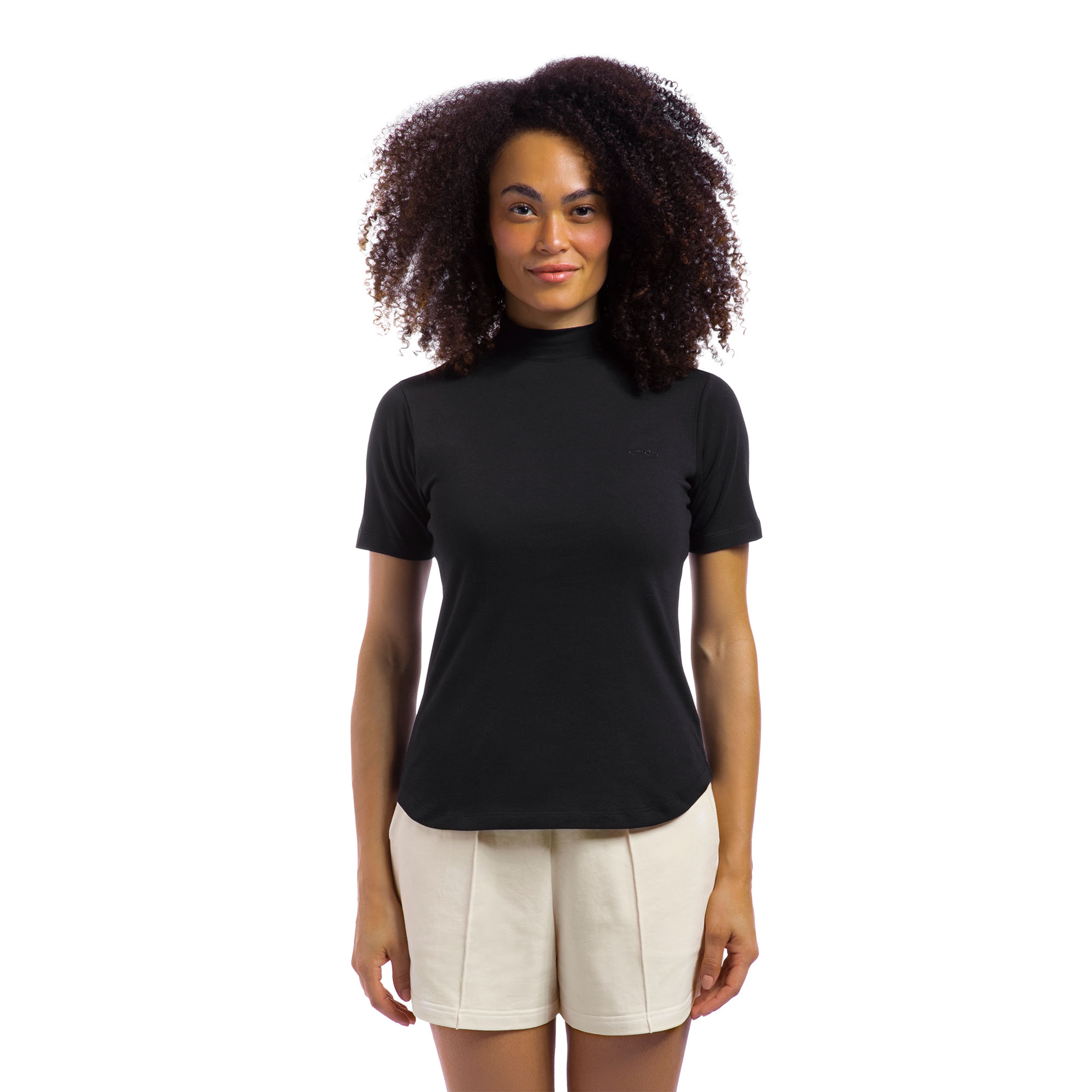 Camiseta Olympikus Comfy Gola Alta Feminina — foto do produto em fundo branco