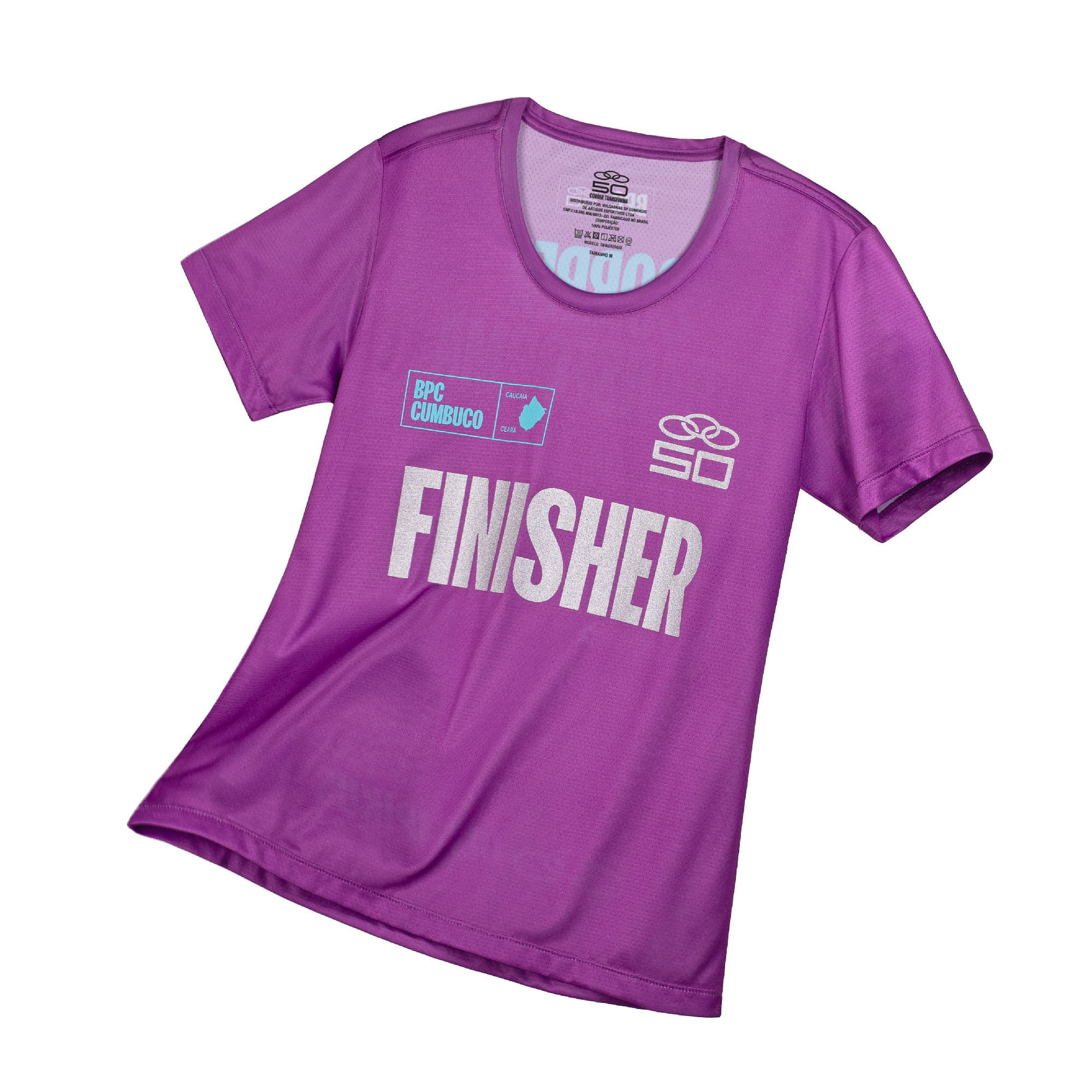 Camiseta Prova 50 Anos Feminina — foto do produto em fundo branco