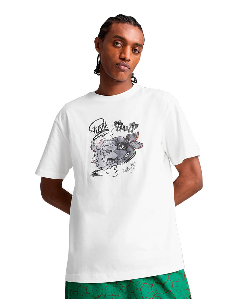 Camiseta Puma X Teenage Mutant Ninja Turtles Masculina — foto do produto em fundo branco