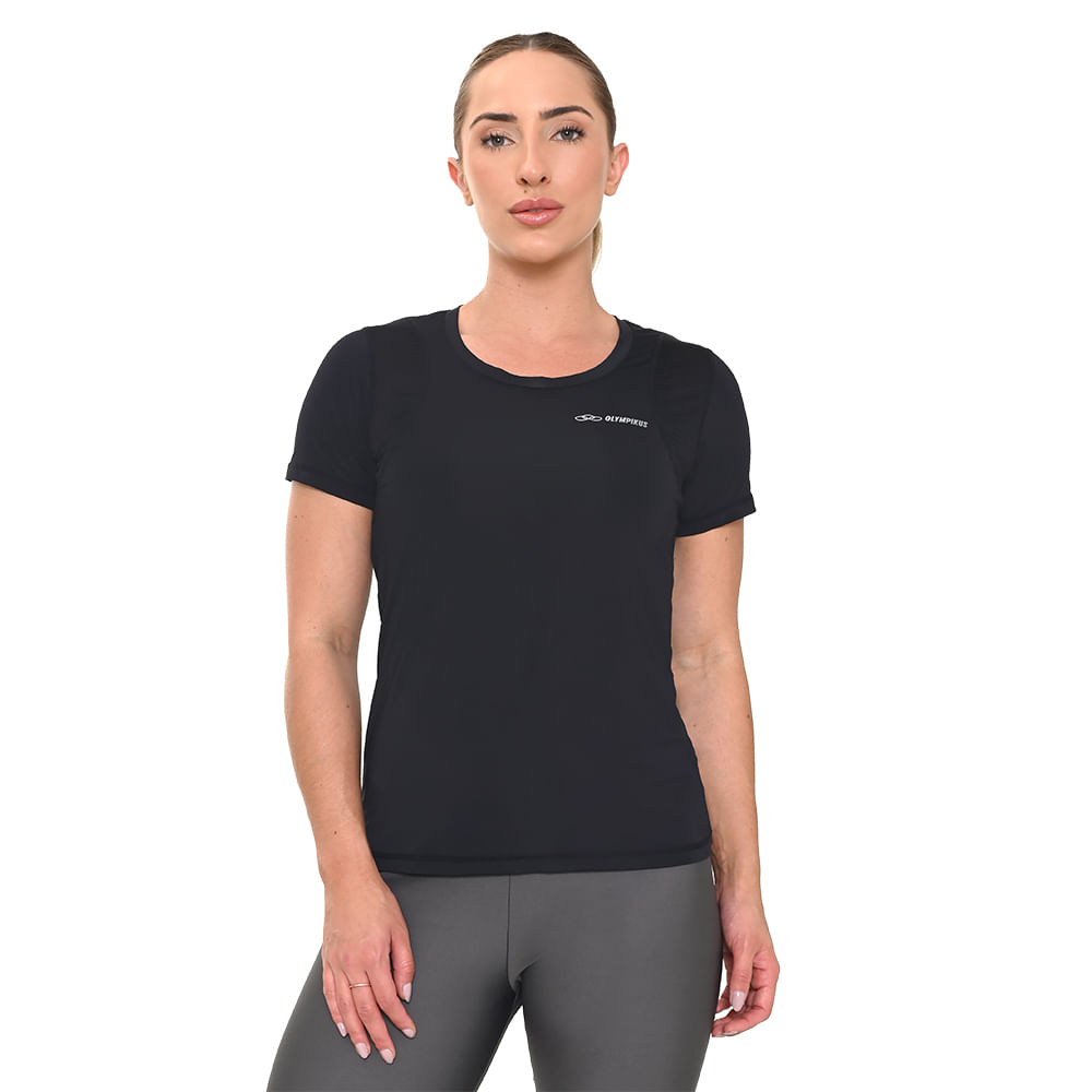 Camiseta Recortes Olympikus Feminina — foto do produto em fundo branco