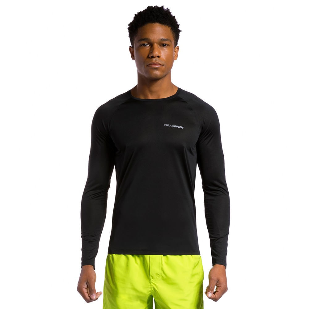 Camiseta Runner Manga Longa 2.0 Masculina — foto do produto em fundo branco