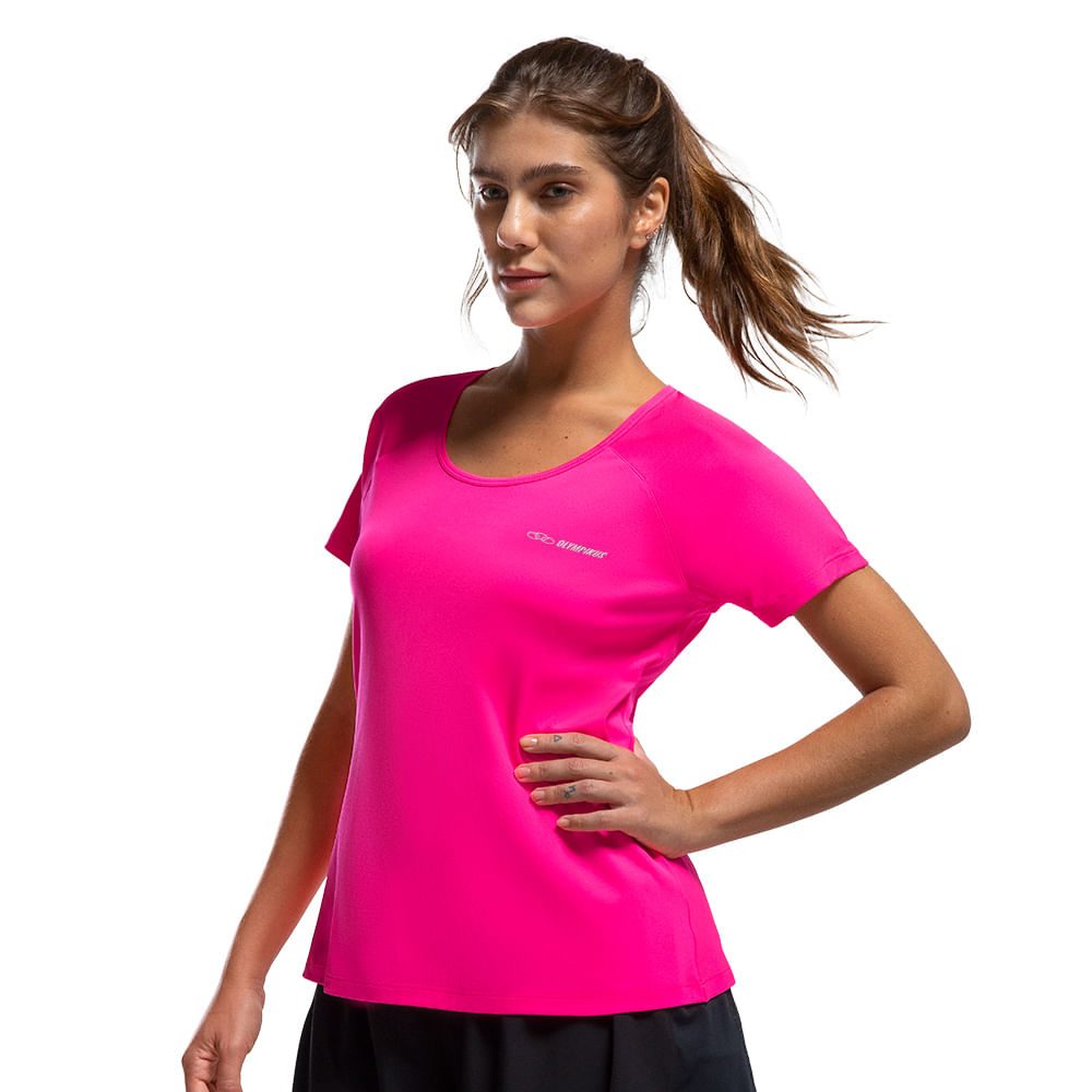 Camiseta Runner Olympikus Feminina — foto do produto em fundo branco