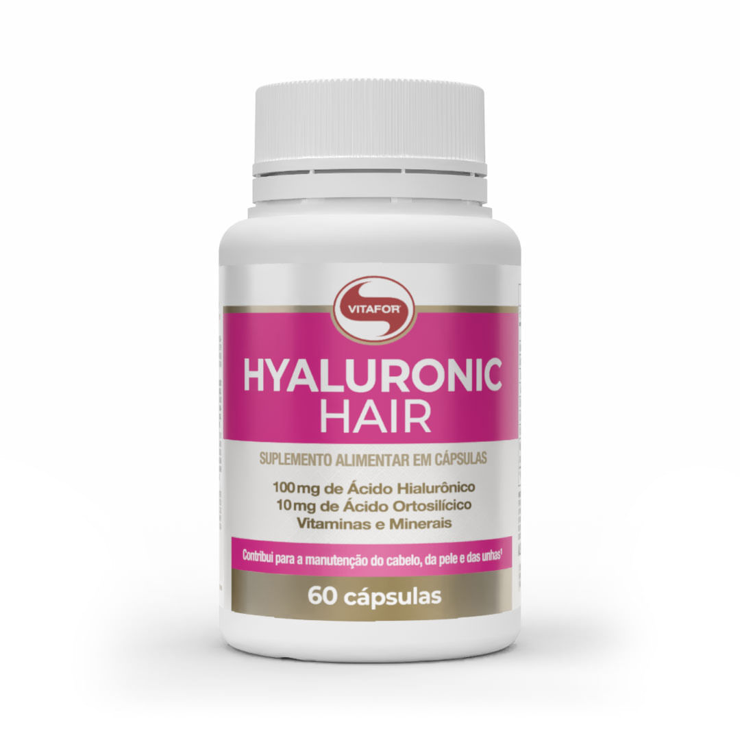HYALURONIC HAIR 60 Cápsulas — foto do produto em fundo branco
