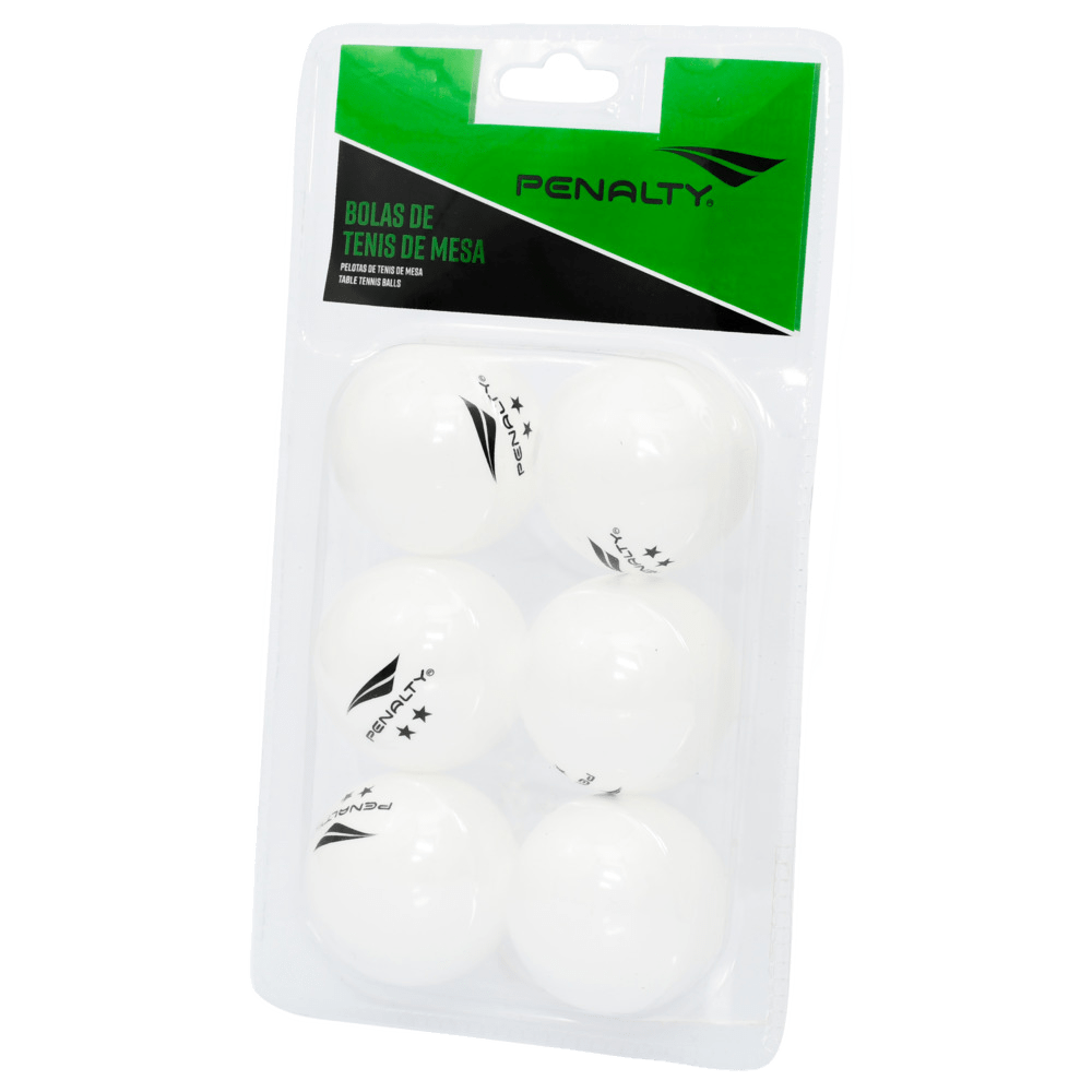 Kit 6 Bolas De Tenis De Mesa Penalty (Ping Pong) — foto do produto em fundo branco