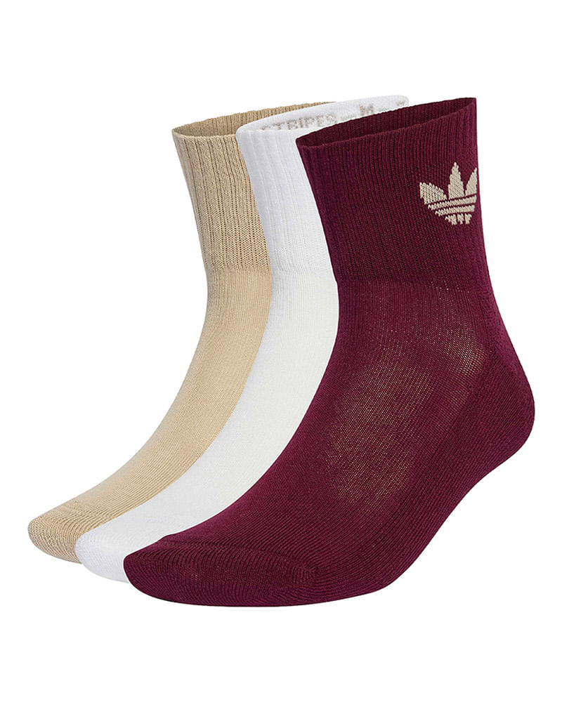 Meia adidas Média 3 Pares Unissex