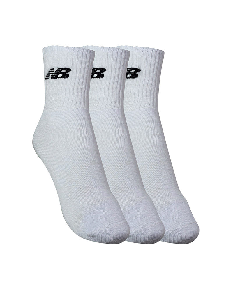 Meia New Balance Cano Longo Kit 3 Unissex — foto do produto em fundo branco