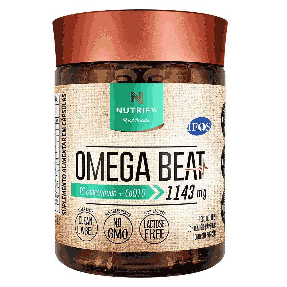 Ômega Beat - 60 cápsulas — foto do produto em fundo branco