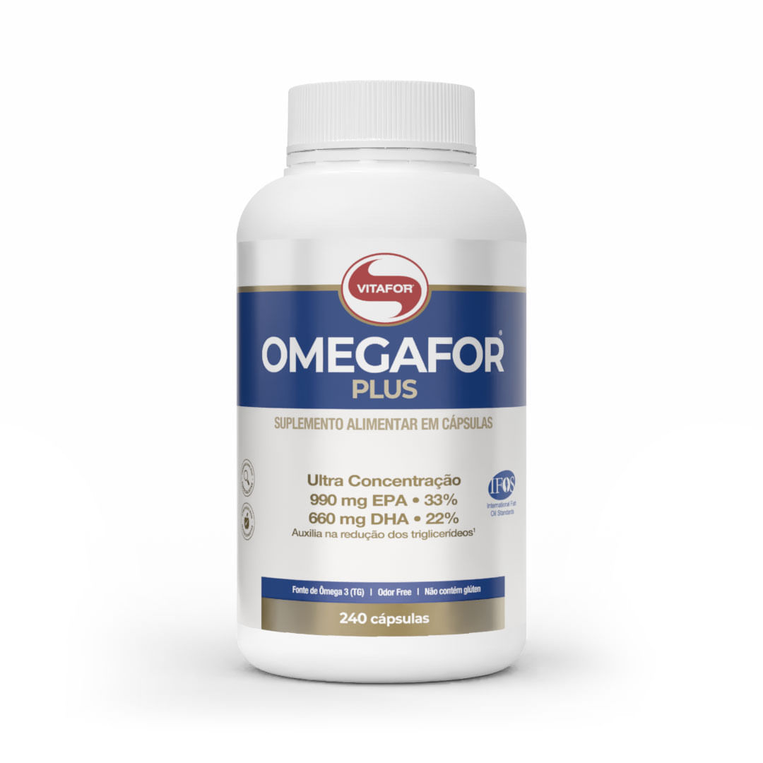 OMEGAFOR® PLUS: Ômega 3 240 Cápsulas — foto do produto em fundo branco