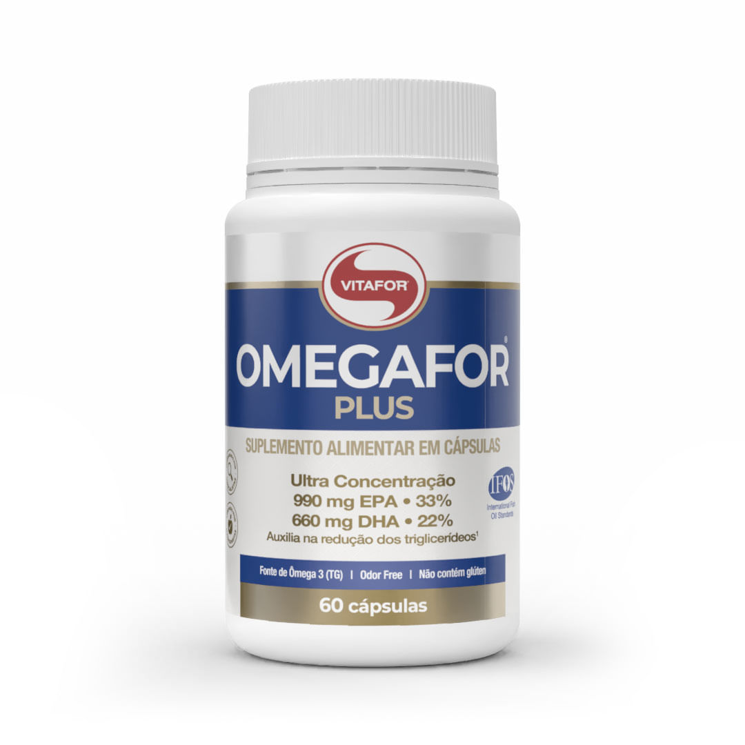 OMEGAFOR® PLUS: Ômega 3 60 Cápsulas — foto do produto em fundo branco