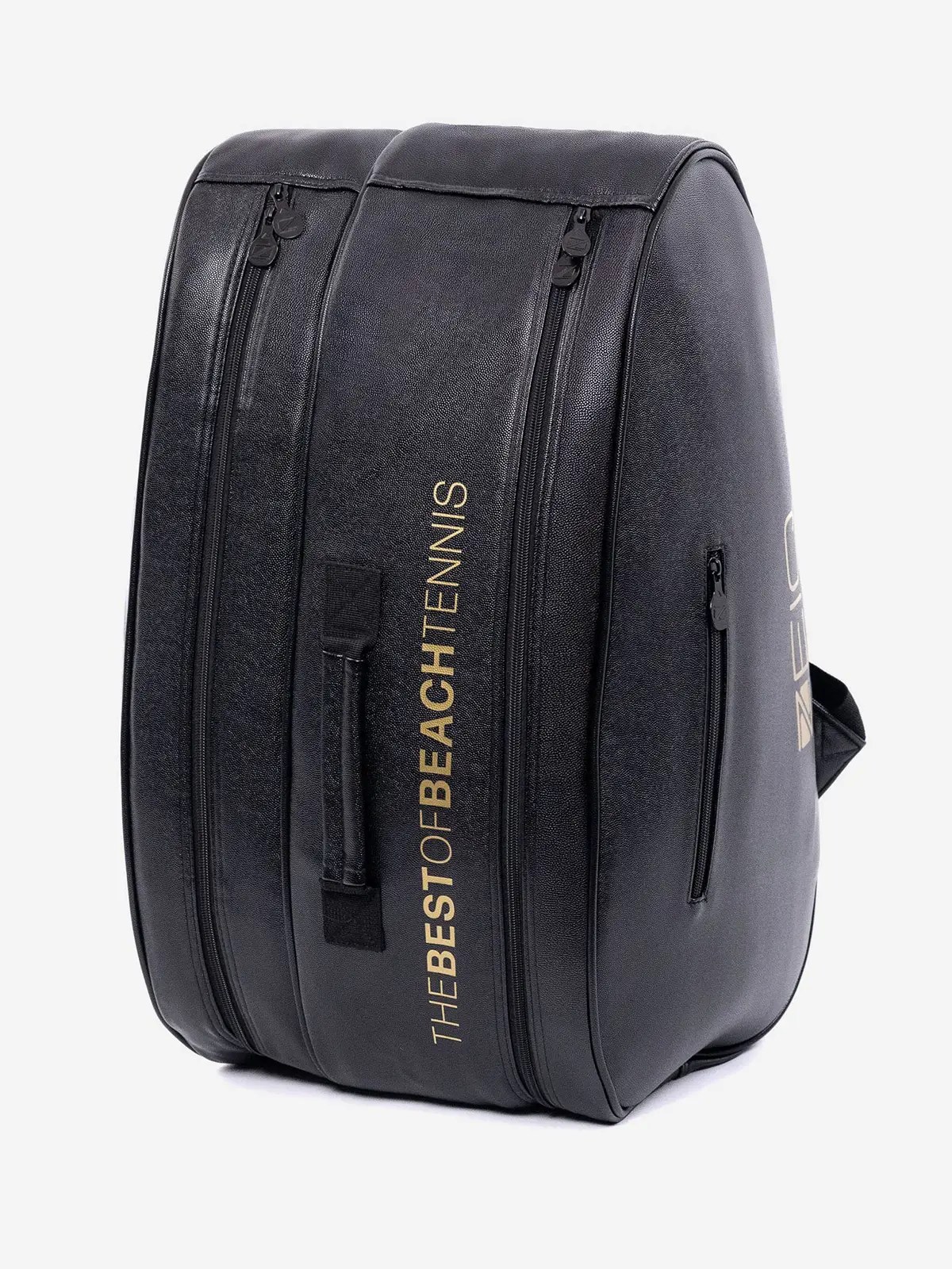 Raqueteira Zeiq Hummel Black Gold — foto do produto em fundo branco