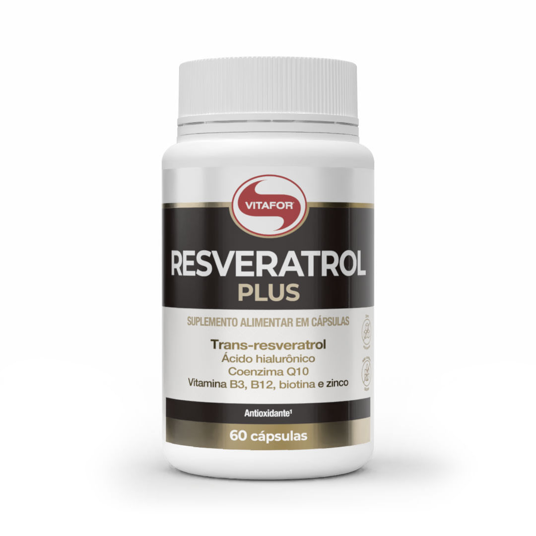 RESVERATROL PLUS 60 Cápsulas — foto do produto em fundo branco