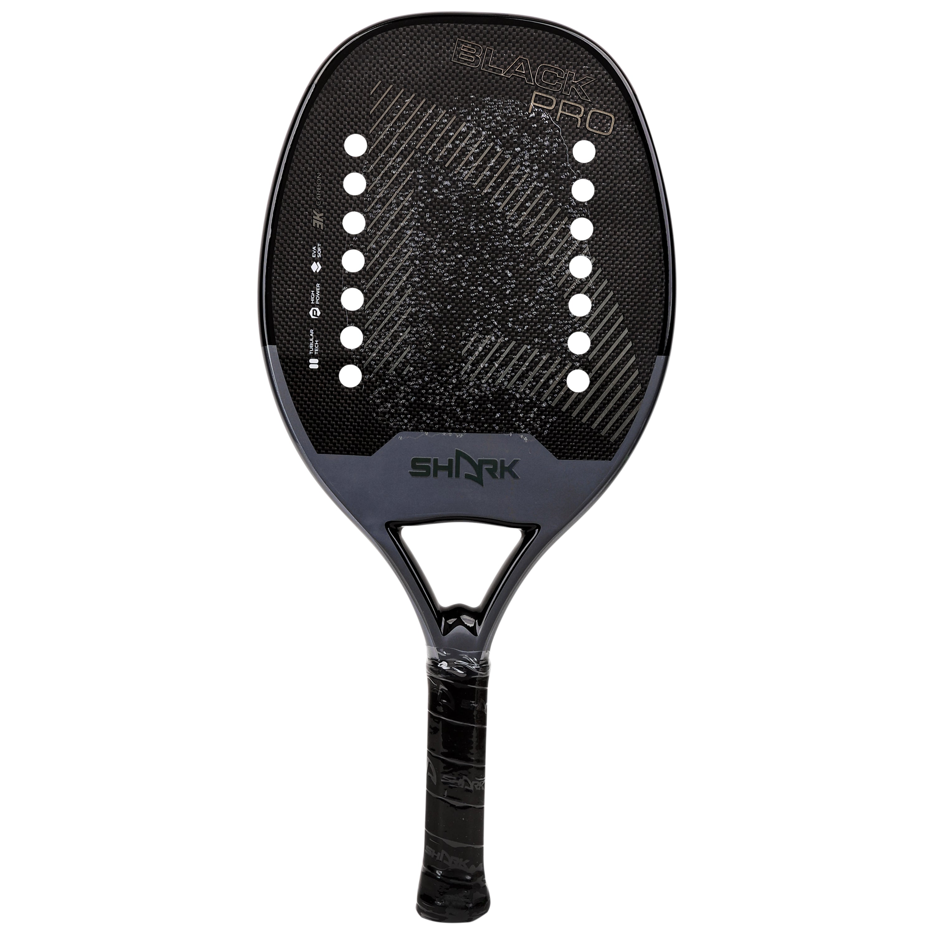 Shark Raquete Beach Tennis Black — foto do produto em fundo branco