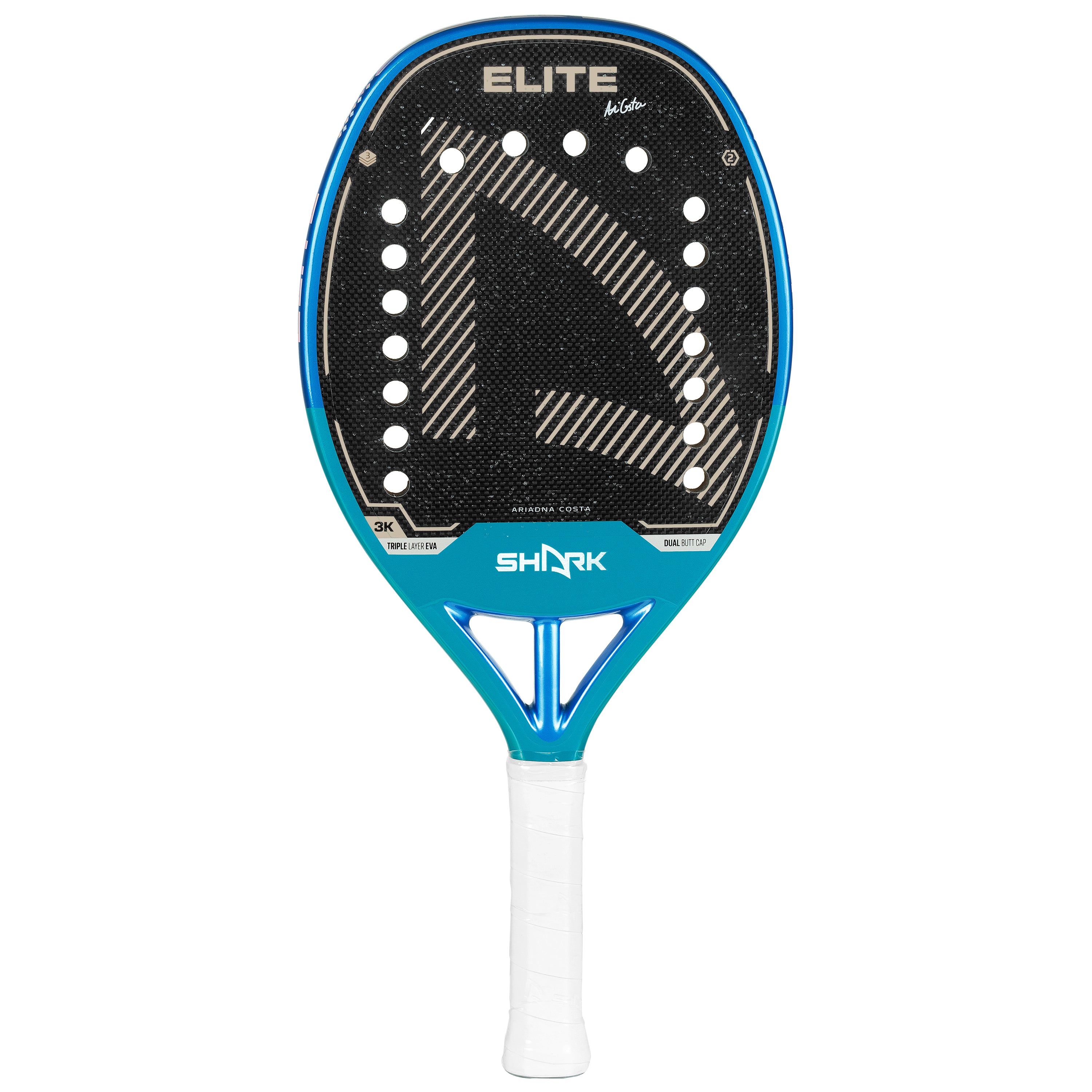 Shark Raquete Beach Tennis Elite 3K 21 Mm By Ariadna Costa — foto do produto em fundo branco
