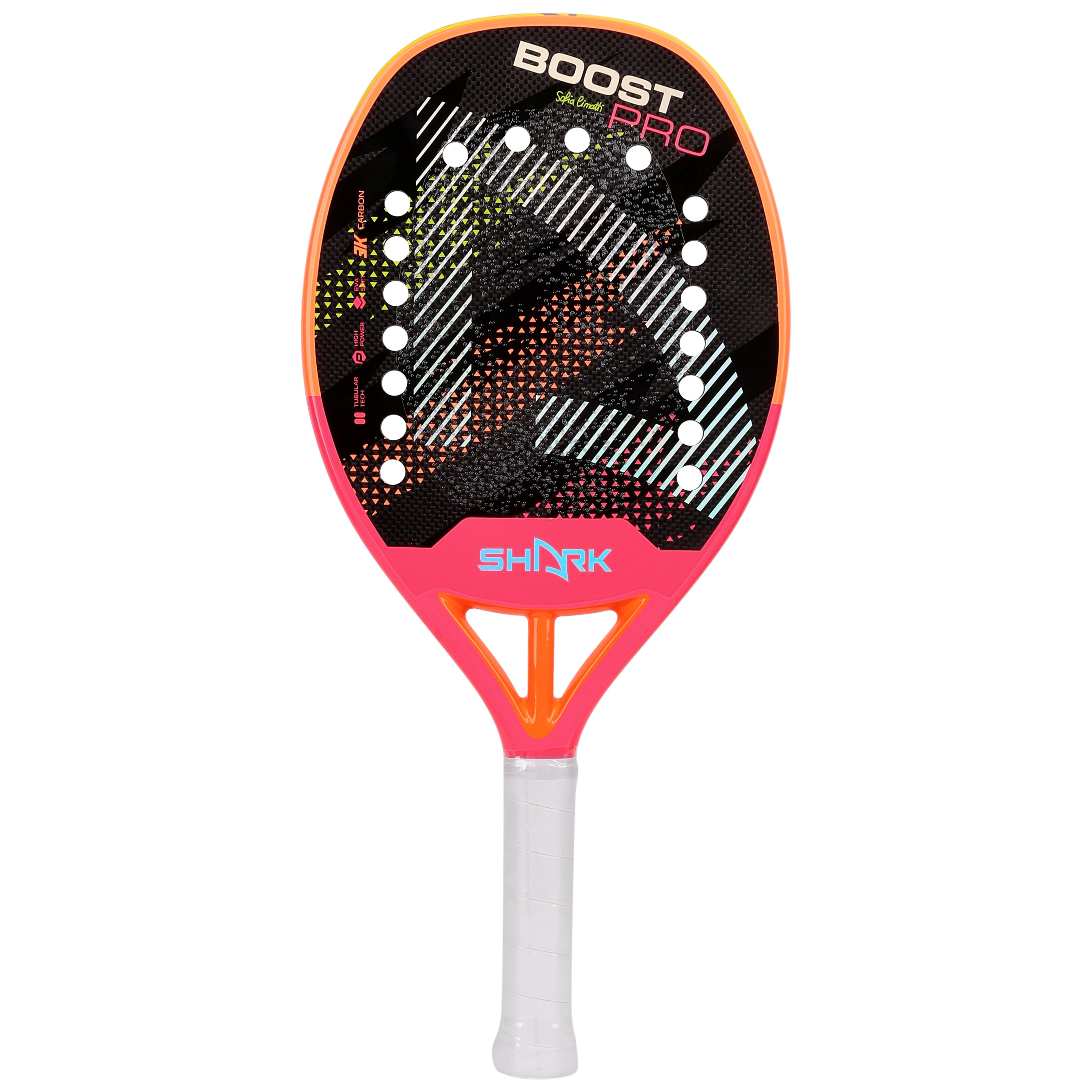Shark Raquete Beach Tennis Boost Pro - Sofia Cimatti — foto do produto em fundo branco