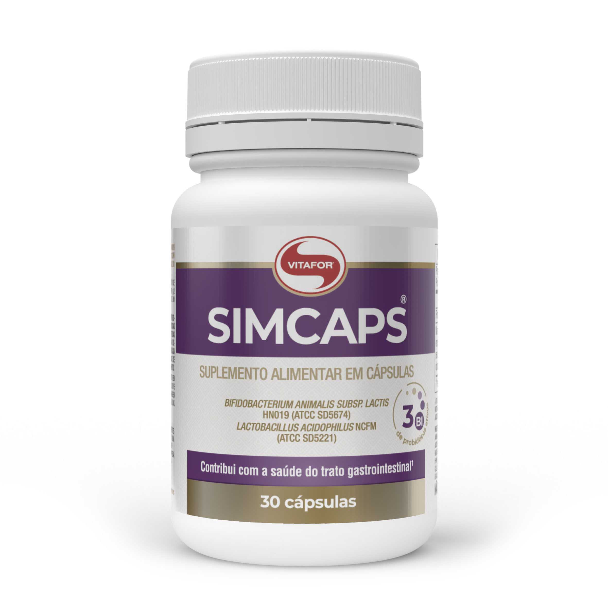 SIMCAPS® 30 Cápsulas — foto do produto em fundo branco