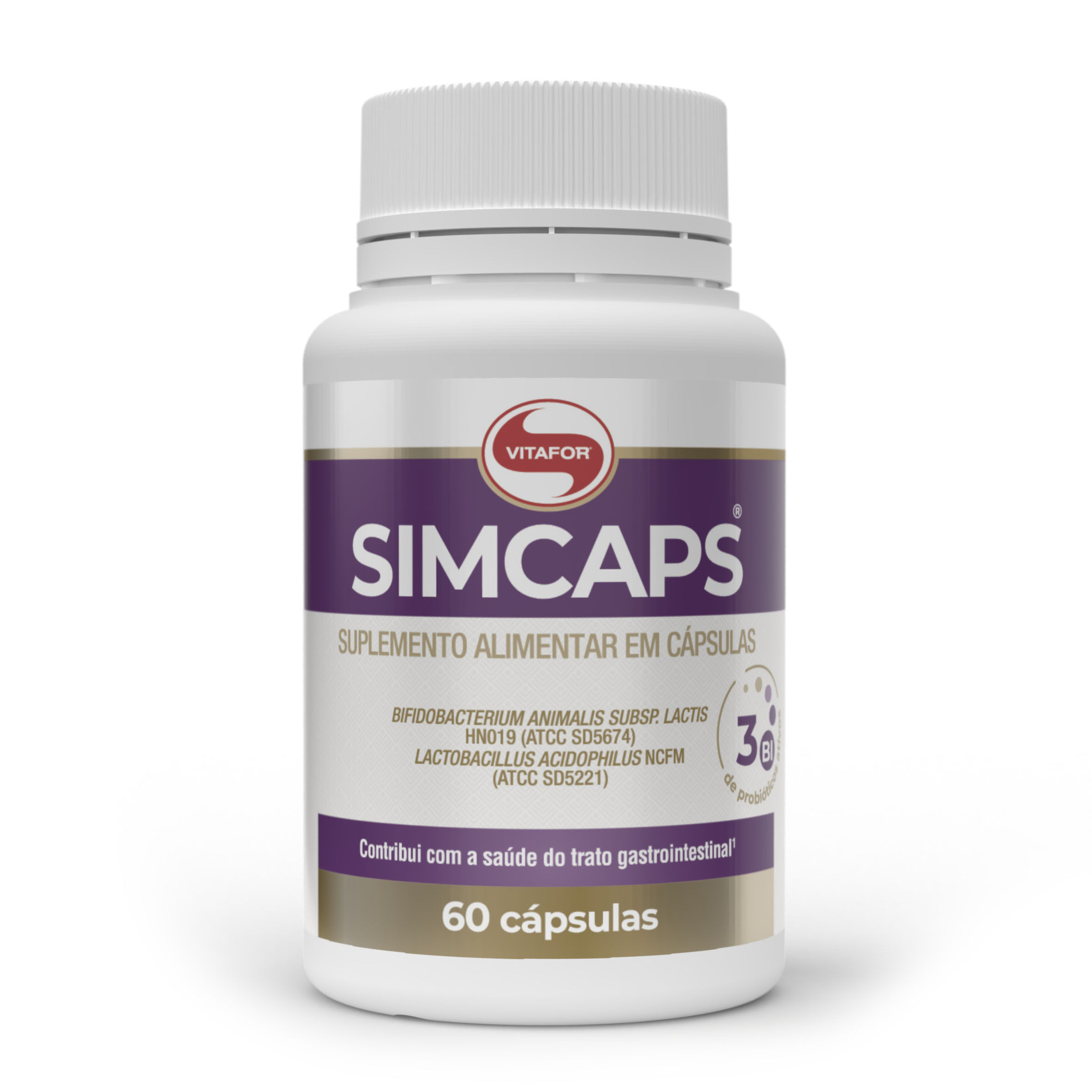 SIMCAPS® 60 Cápsulas — foto do produto em fundo branco