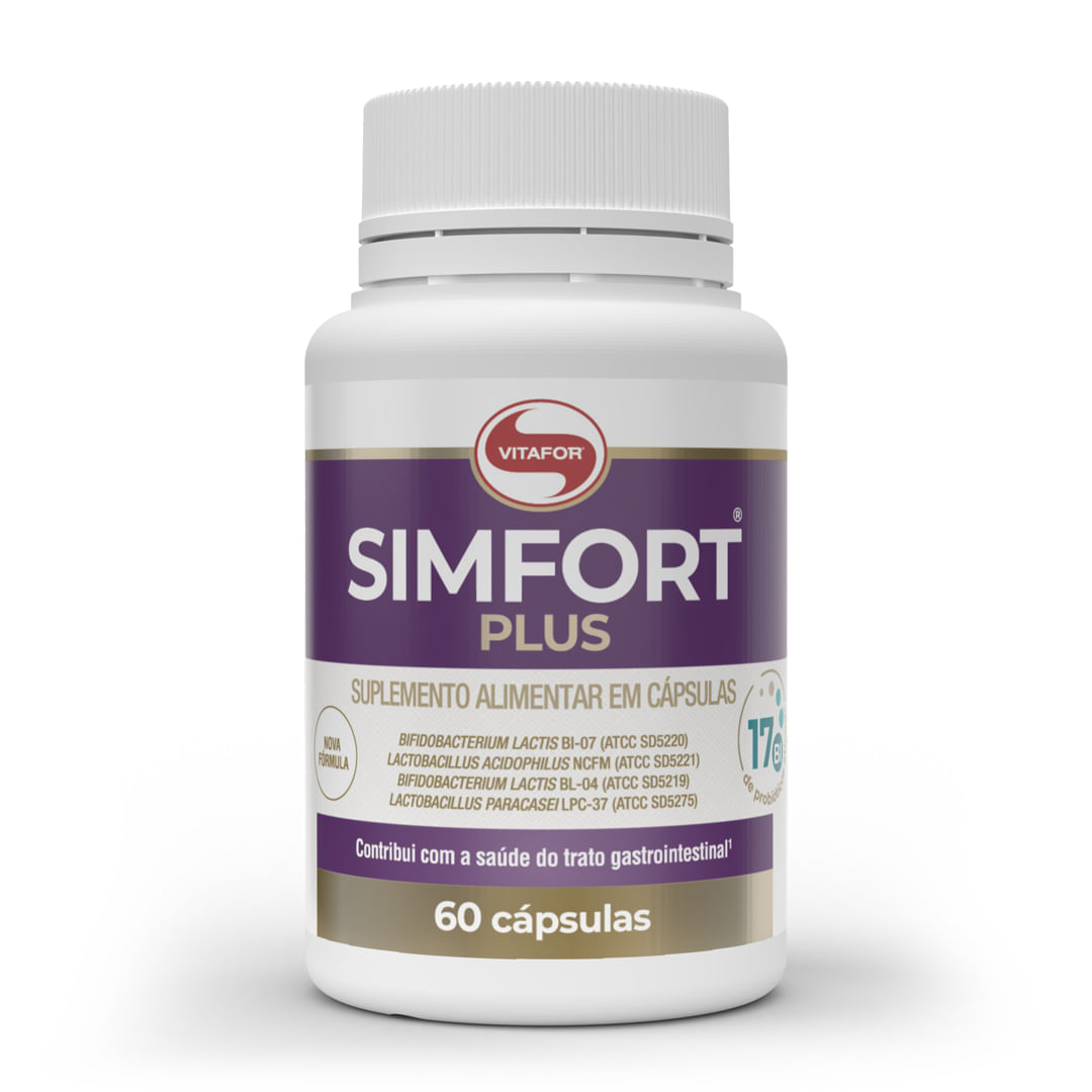 SIMFORT® PLUS 60 Cápsulas — foto do produto em fundo branco